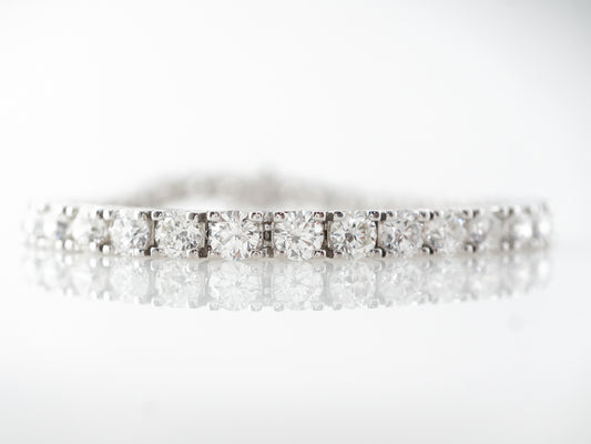 12 Carat Diamond Bracelet in 14k White Gold