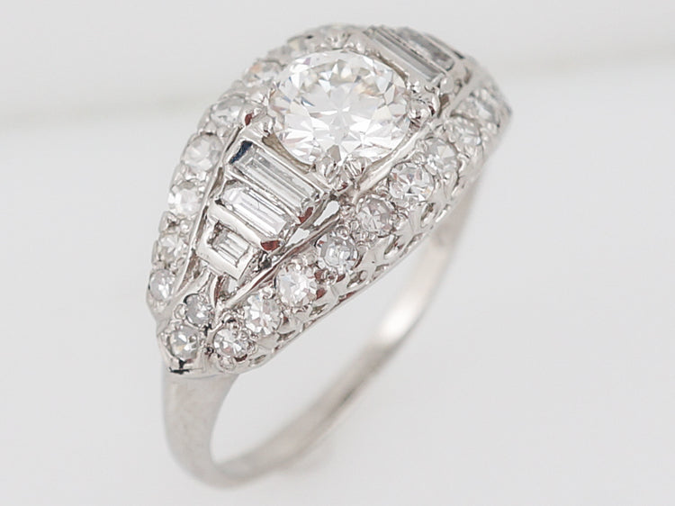 Incredible Antique Diamond Engagement Ring Art Deco