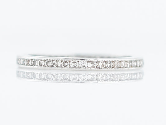 Eternity Wedding Band Modern .70 Round Brilliant Cut Diamonds in Platinum