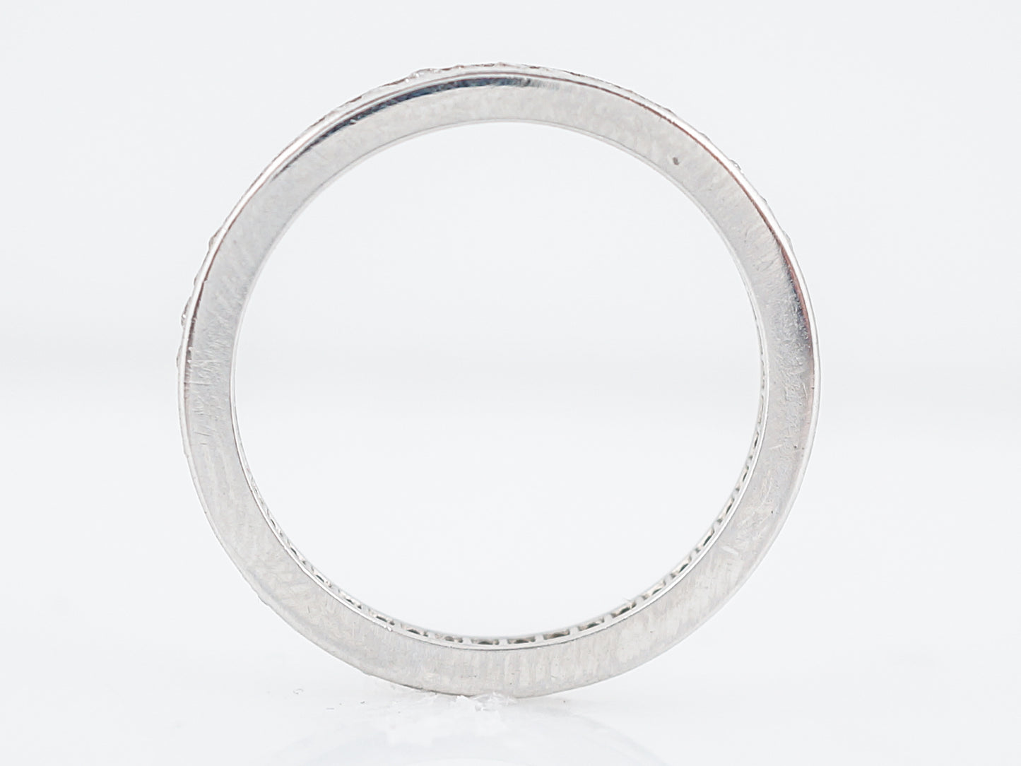 Eternity Wedding Band Modern .70 Round Brilliant Cut Diamonds in Platinum