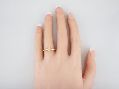 Right Hand Ring Modern Geometric in 14k Yellow Gold