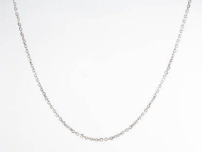 16 Inch Chain Necklace in 14k White Gold