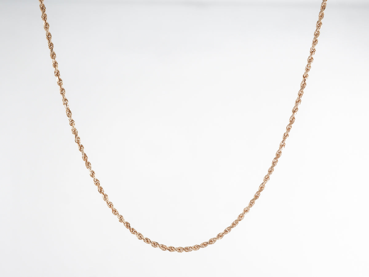 16 Inch Twisted Necklace 14k Yellow Gold