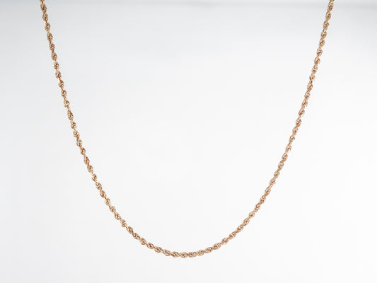 16 Inch Twisted Necklace 14k Yellow Gold