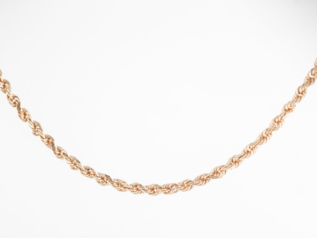 16 Inch Twisted Necklace 14k Yellow Gold