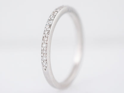 .32 Single Cut Diamond Wedding Band in 14k White Gold