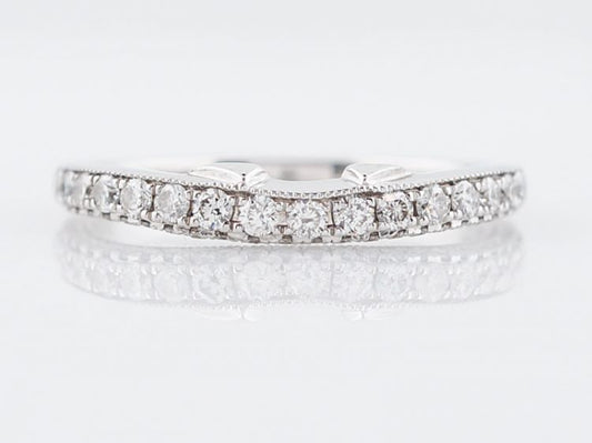 Neil Lane Wedding Band Modern .52 Round Brilliant Cut Diamonds in 14k White Gold