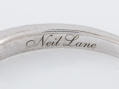Neil Lane Wedding Band Modern .52 Round Brilliant Cut Diamonds in 14k White Gold