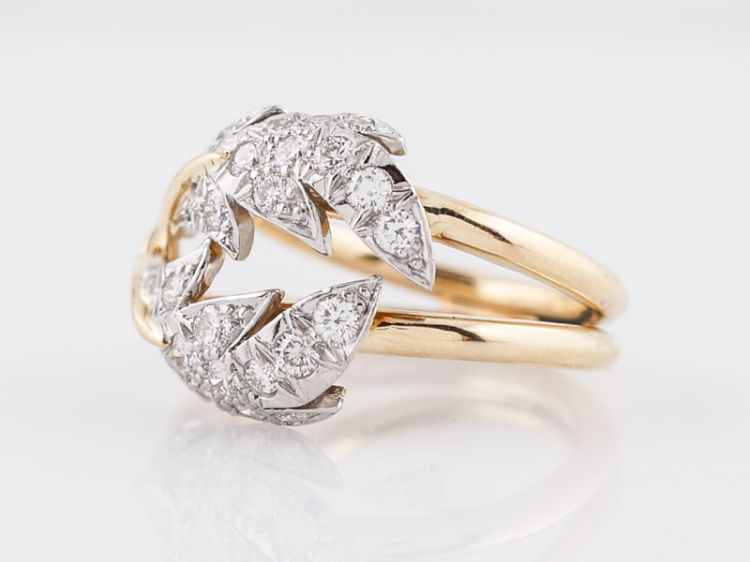 Tiffany & Co Right Hand Ring Modern .54 Round Brilliant Cut Diamonds i -  Filigree Jewelers