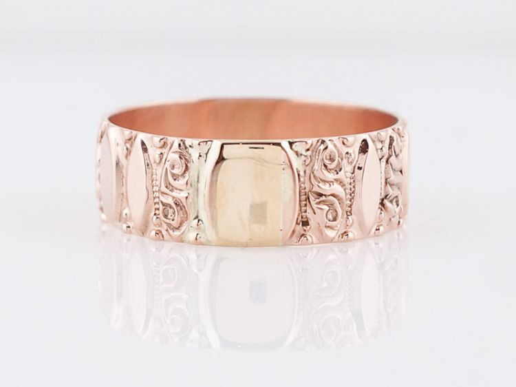 Vintage Retro Right Hand Ring in 14k Rose Gold