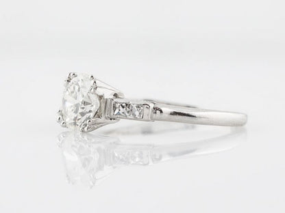 Antique Engagement Ring Art Deco 1.00 Old European Cut Diamond in Platinum