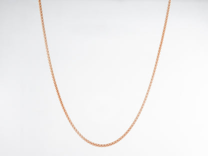 18 inch Beaded Necklace in 18k Yellow Gold