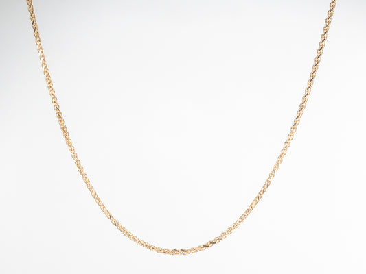 18 inch Chain Necklace 14k Yellow Gold