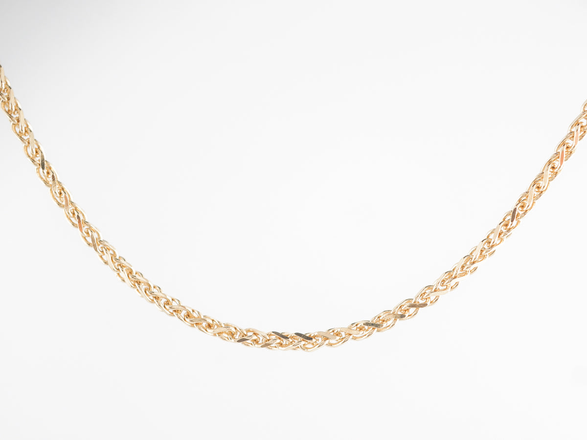 18 inch Chain Necklace 14k Yellow Gold – Filigree Jewelers