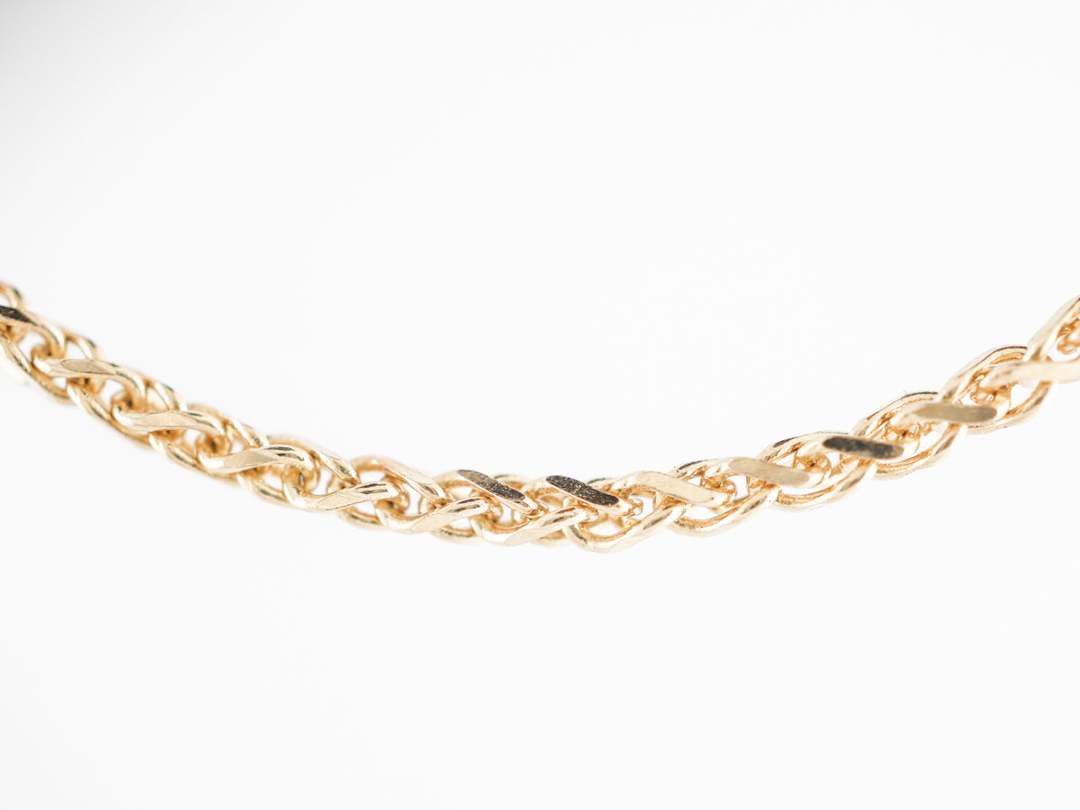 18 inch Chain Necklace 14k Yellow Gold