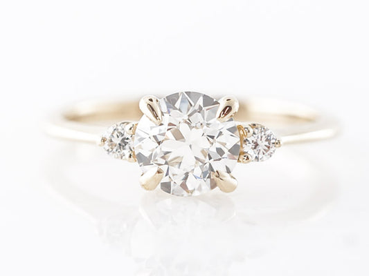 2 Carat GIA Diamond Engagement Ring 14k Yellow Gold