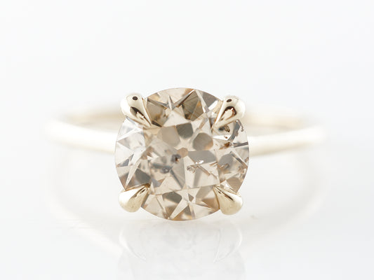 Fancy Light Brown 2 Carat Diamond Engagement Ring