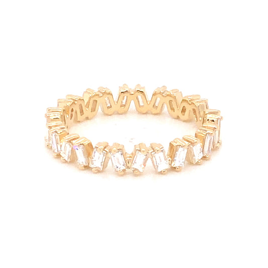 ***HOLD*** 1.30 Baguette Cut Diamond Eternity Wedding Band in 14k Yellow Gold