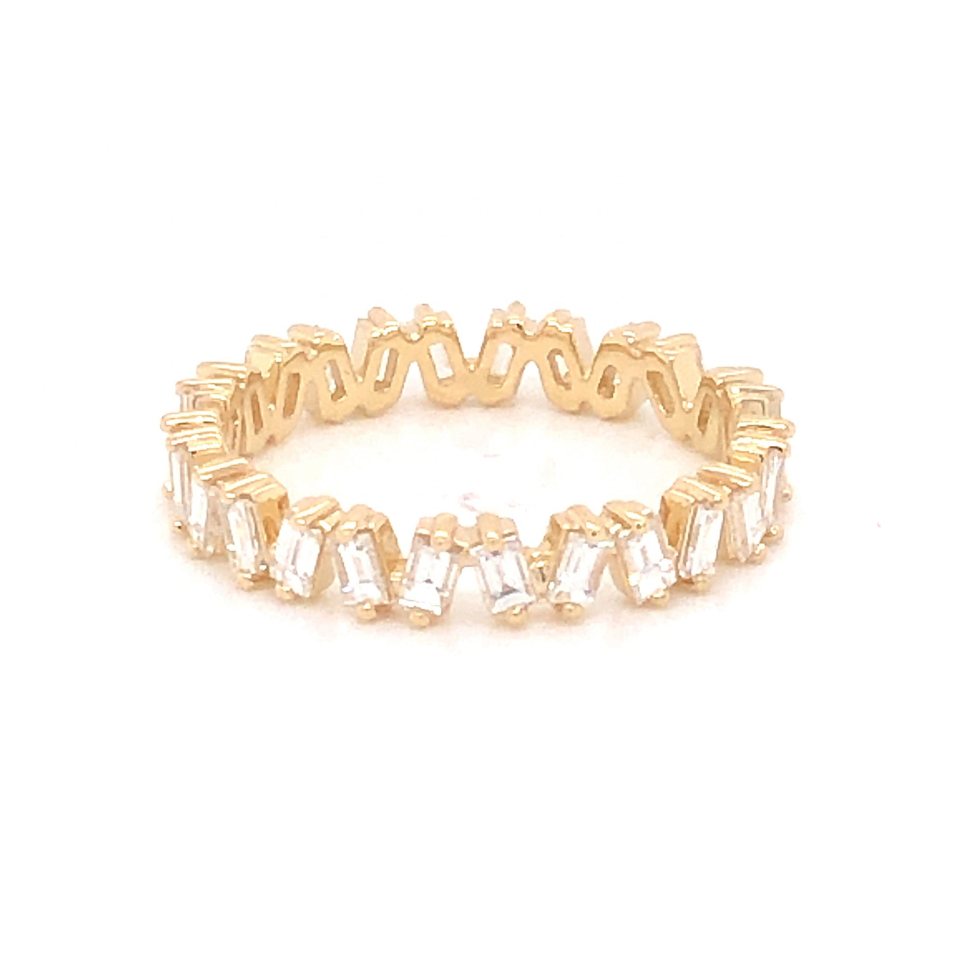 ***HOLD*** 1.30 Baguette Cut Diamond Eternity Wedding Band in 14k Yellow Gold