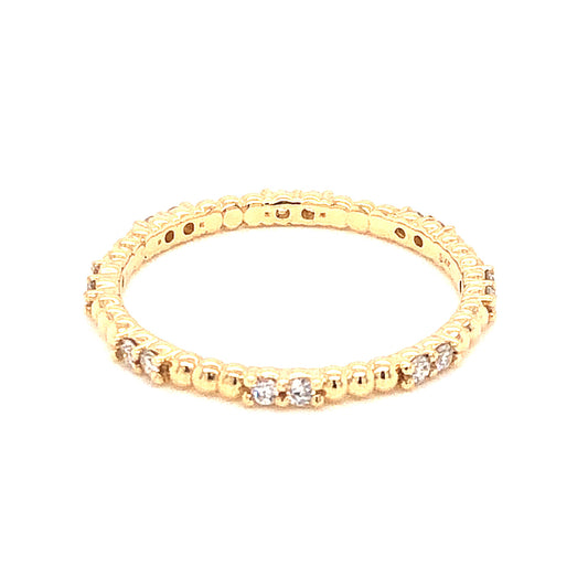 .24 Diamond Eternity Wedding Band in 14k Yellow Gold