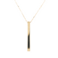 Vertical Bar Pendant Necklace in 14k Yellow Gold
