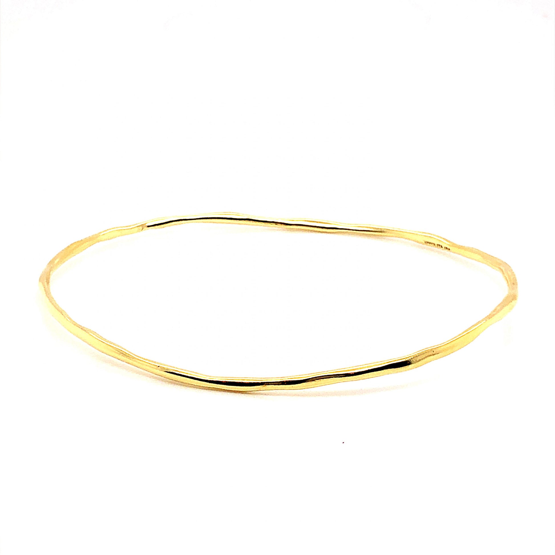 Thin Bangle Bracelet in 18k Yellow Gold
