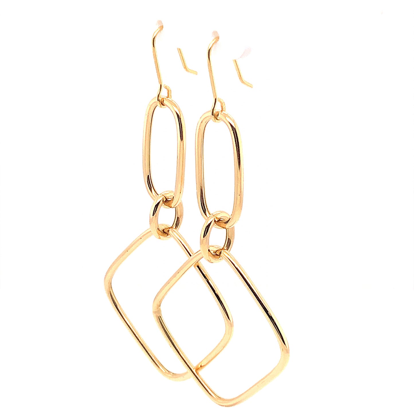 Faraone Mennella Link Earrings in 18K Yellow Gold