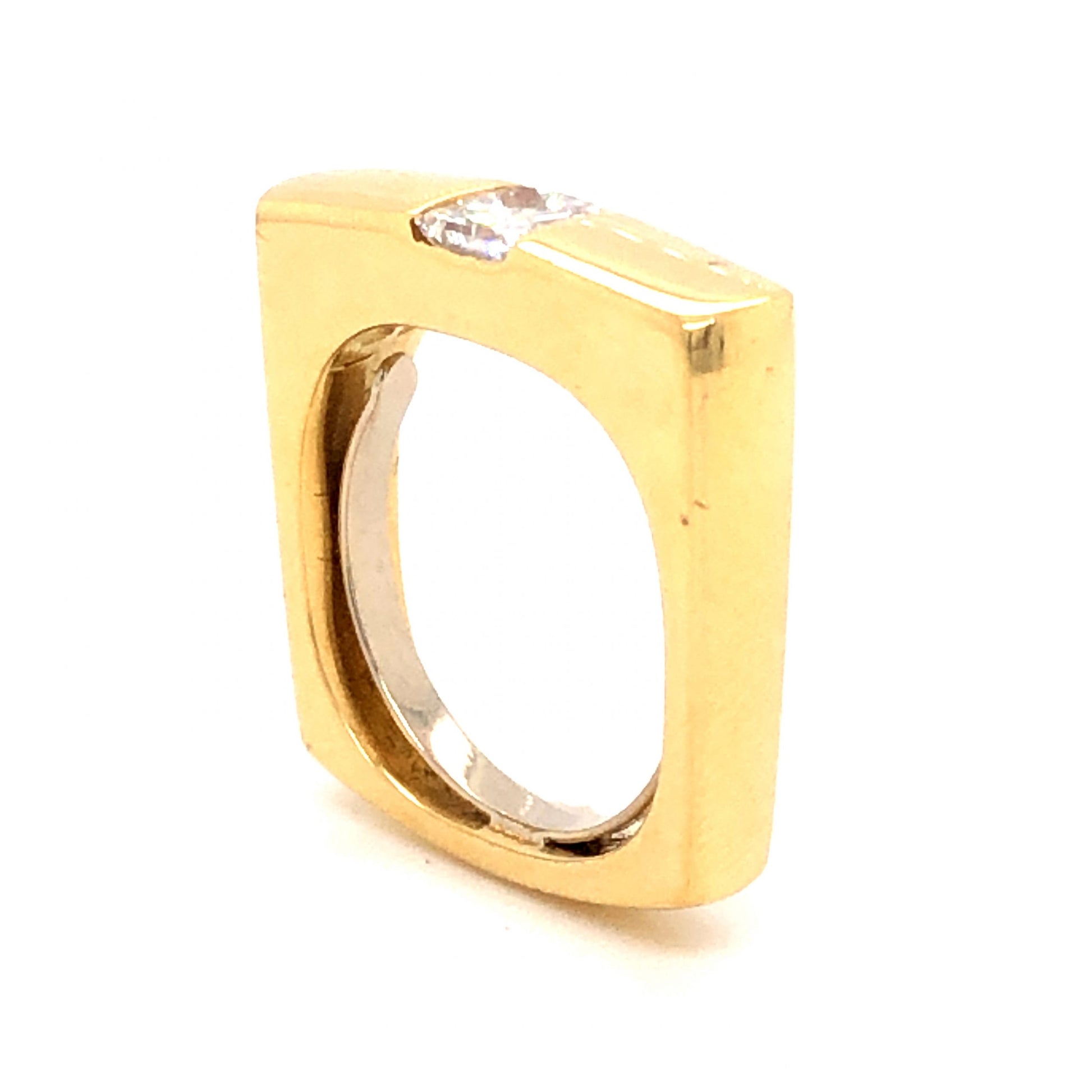 .50 Princess Cut Diamond Cocktail Ring in 18K Yellow Gold