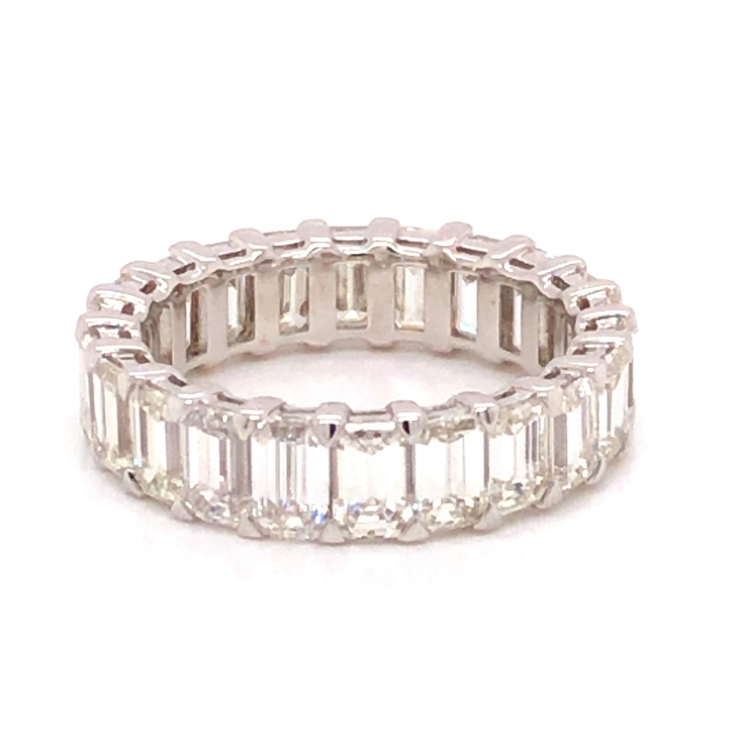 6.07 Baguette Cut Diamond Eternity Band in 18k White Gold