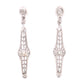 .78 Art Deco Diamond Earrings in 14k White Gold