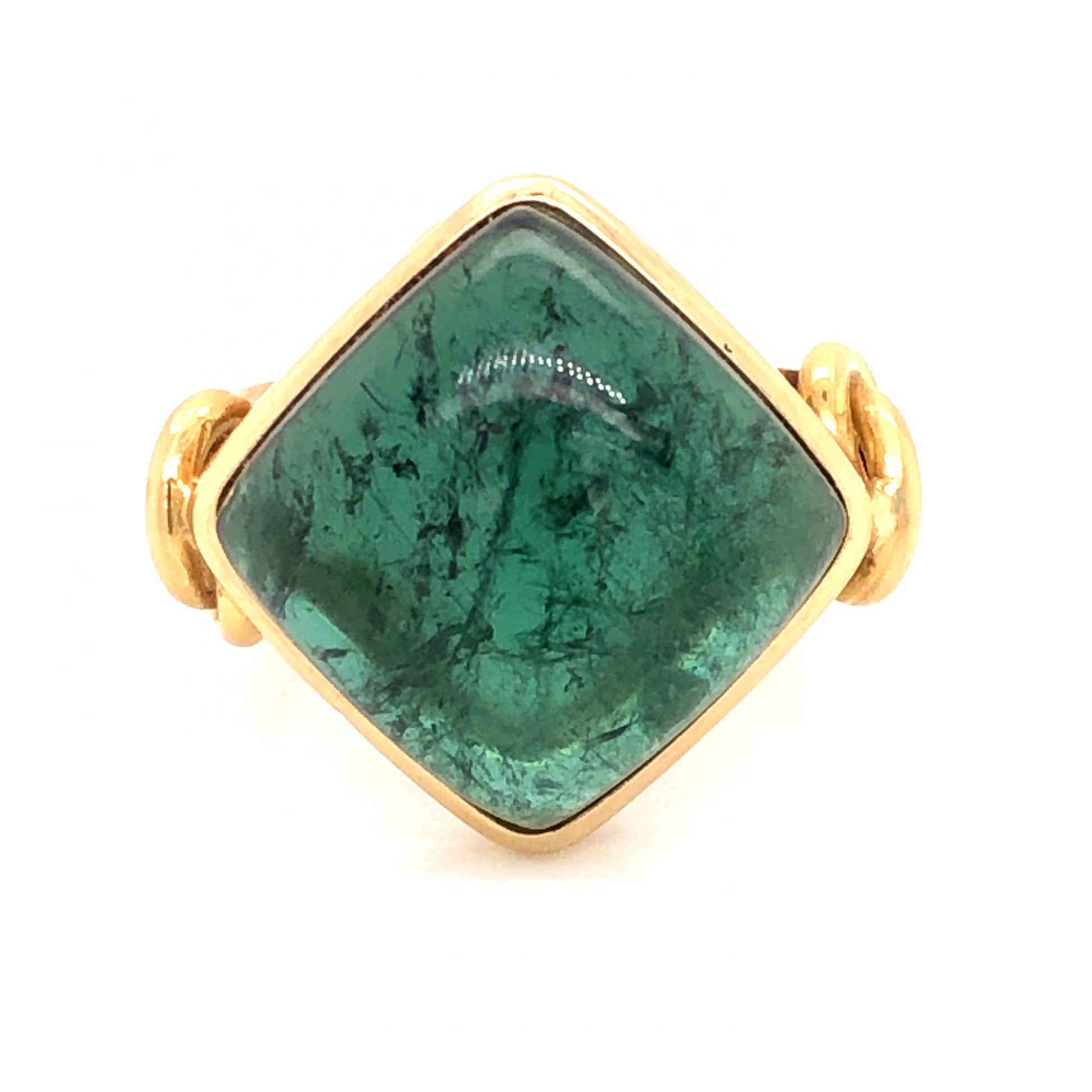 21.00 Tourmaline Cocktail Ring in 14k Yellow Gold