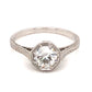 .85 Art Deco Diamond Engagement Ring in Platinum