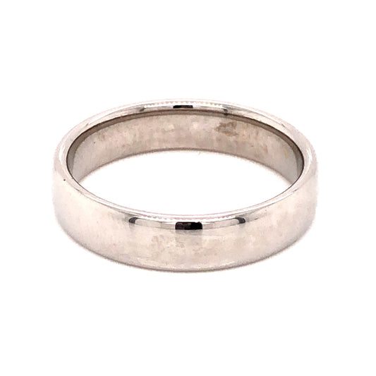 5.5mm Men's Wedding Band in 14K White Gold