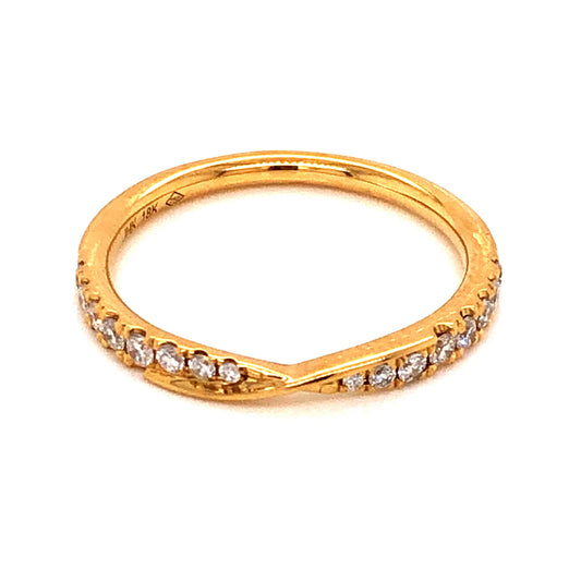 .23 Diamond Wedding Band in 18k Yellow Gold