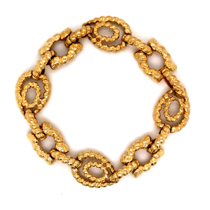 David Webb Link Bracelet in 18k Yellow Gold