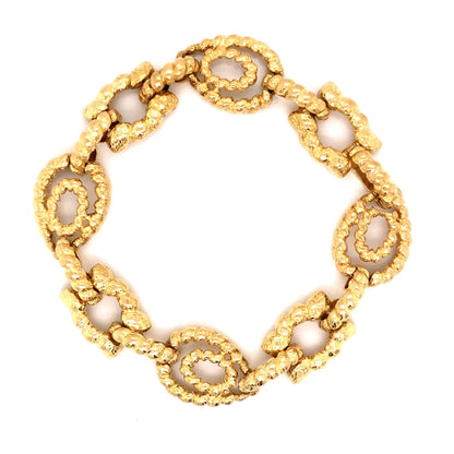 David Webb Link Bracelet in 18k Yellow Gold