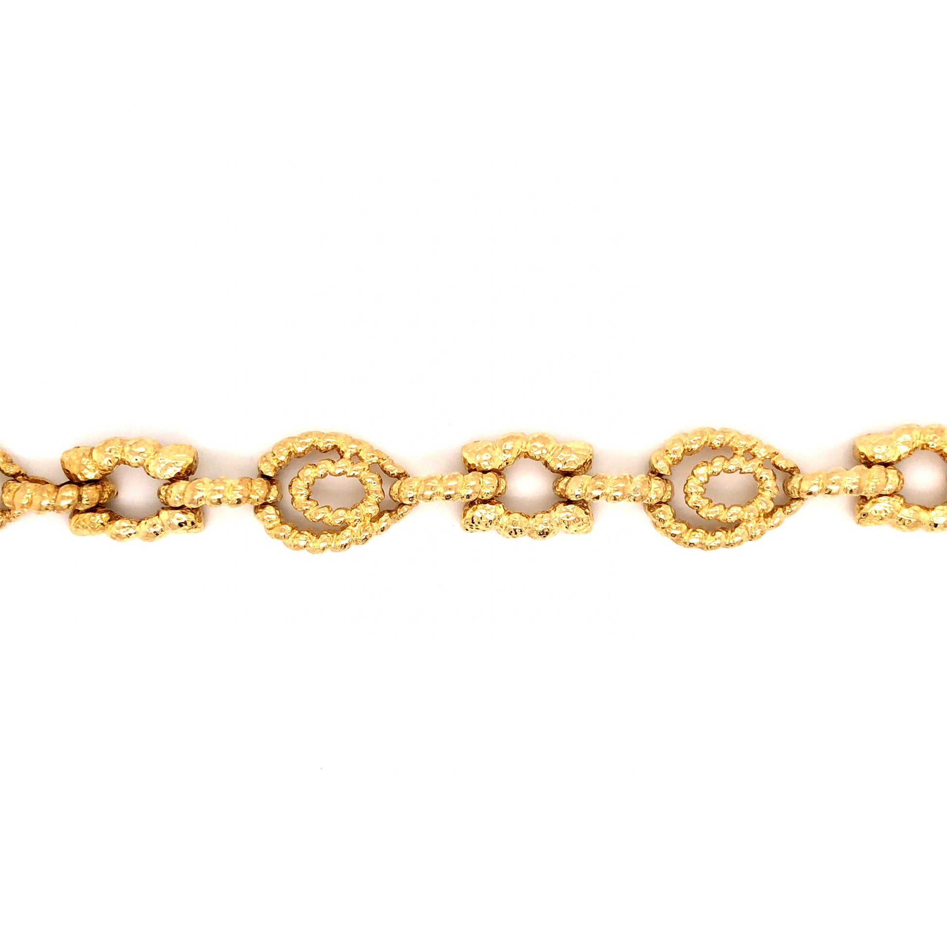 David Webb Link Bracelet in 18k Yellow GoldComposition: 18 Karat Yellow Gold Total Gram Weight: 28.3 g Inscription: WEBB, 18K
      
