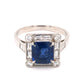 2.35 Sapphire & Diamond Engagement Ring in Platinum