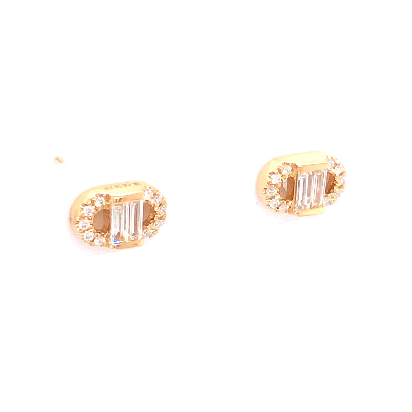 .23 Diamond Stud Earrings in 18k Yellow Gold
