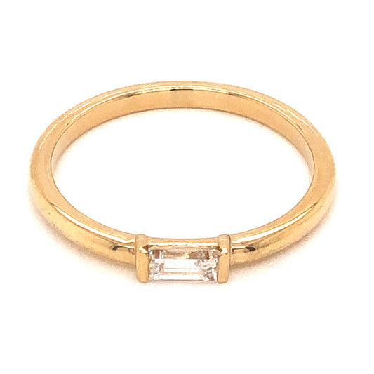 .22 Baguette Diamond Wedding Band in 14k Yellow Gold