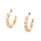 .34 Carat Diamond Hoop Earrings in 18K Yellow Gold