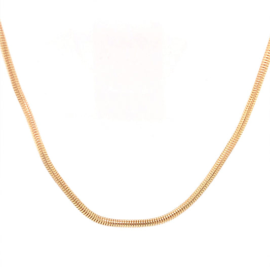 20 Inch Chain Necklace in 14k Yellow Gold