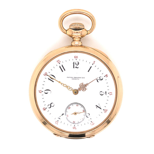 Antique Patek Philippe & Co Geneve Pocket Watch in 18k Rose Gold