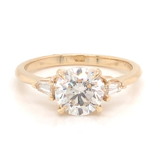 1.39 Diamond Engagement Ring in 14K Yellow Gold