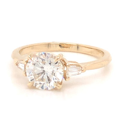 1.39 Diamond Engagement Ring in 14K Yellow Gold