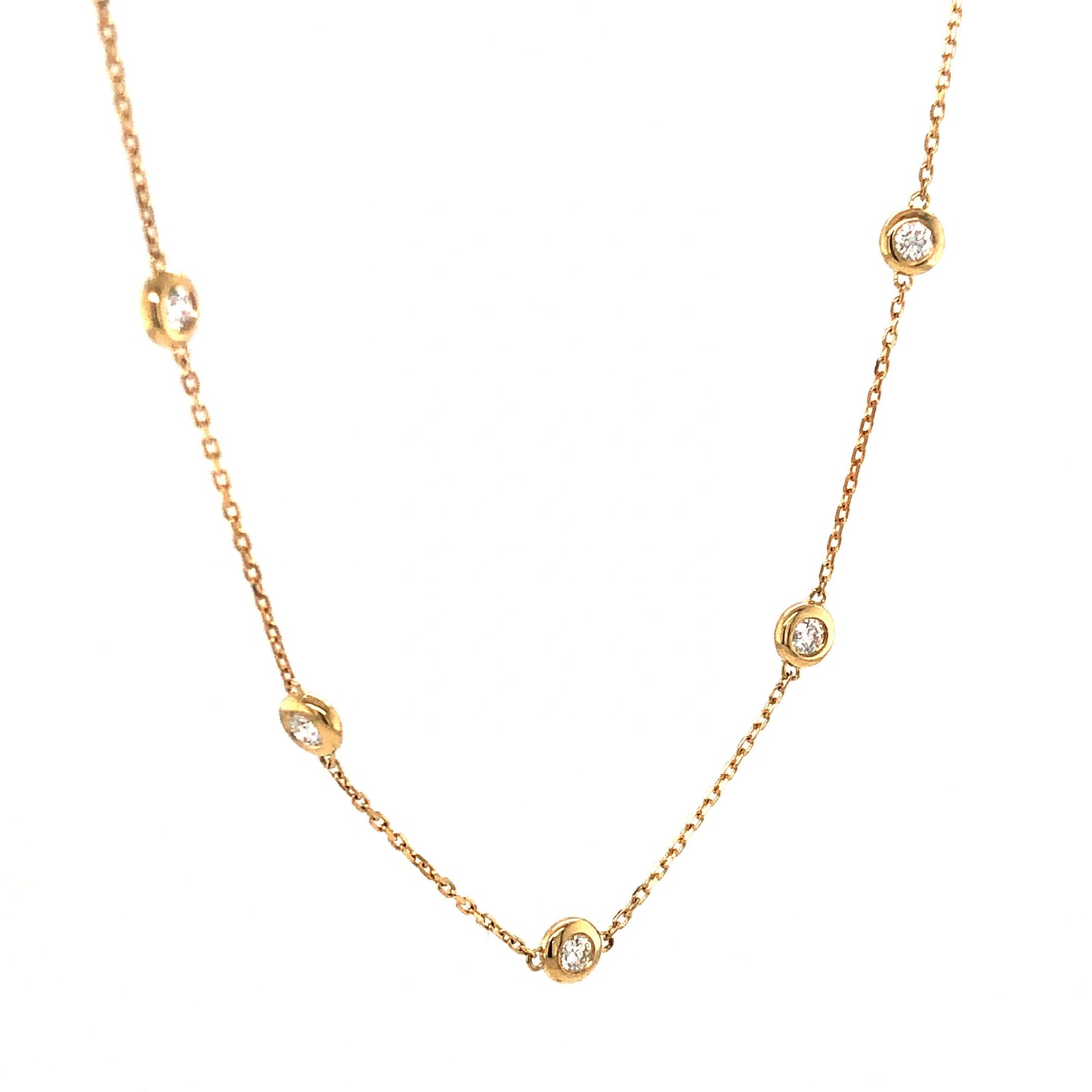 .33 Diamonds By The Yard Necklace in 14K Yellow Gold