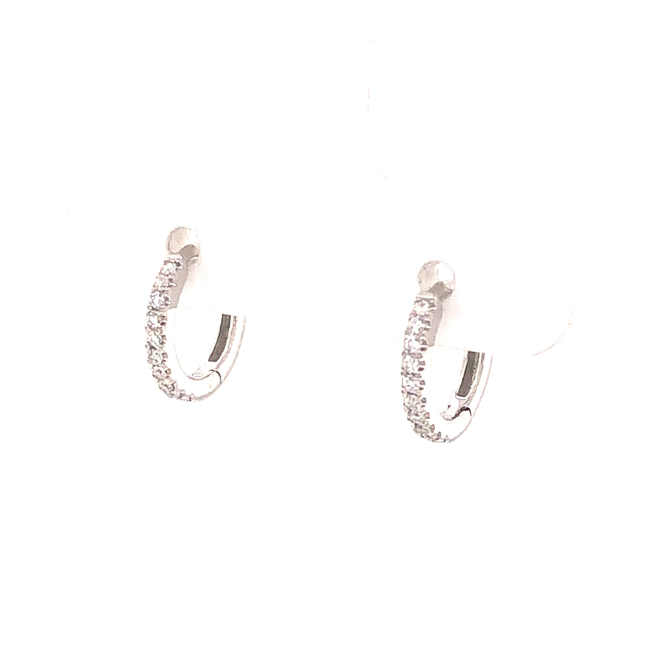 12 mm white gold hoop earrings small, 585 gold, real gold earrings mini,  men gold hoop earrings, unisex earrings nickel free - 2987 - Love Your  Diamonds