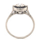 .53 Round Brilliant Cut Diamond & Sapphire Ring in Platinum