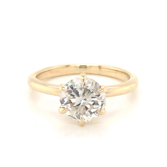 1.44 Solitaire Diamond Engagement Ring in 14K Yellow Gold