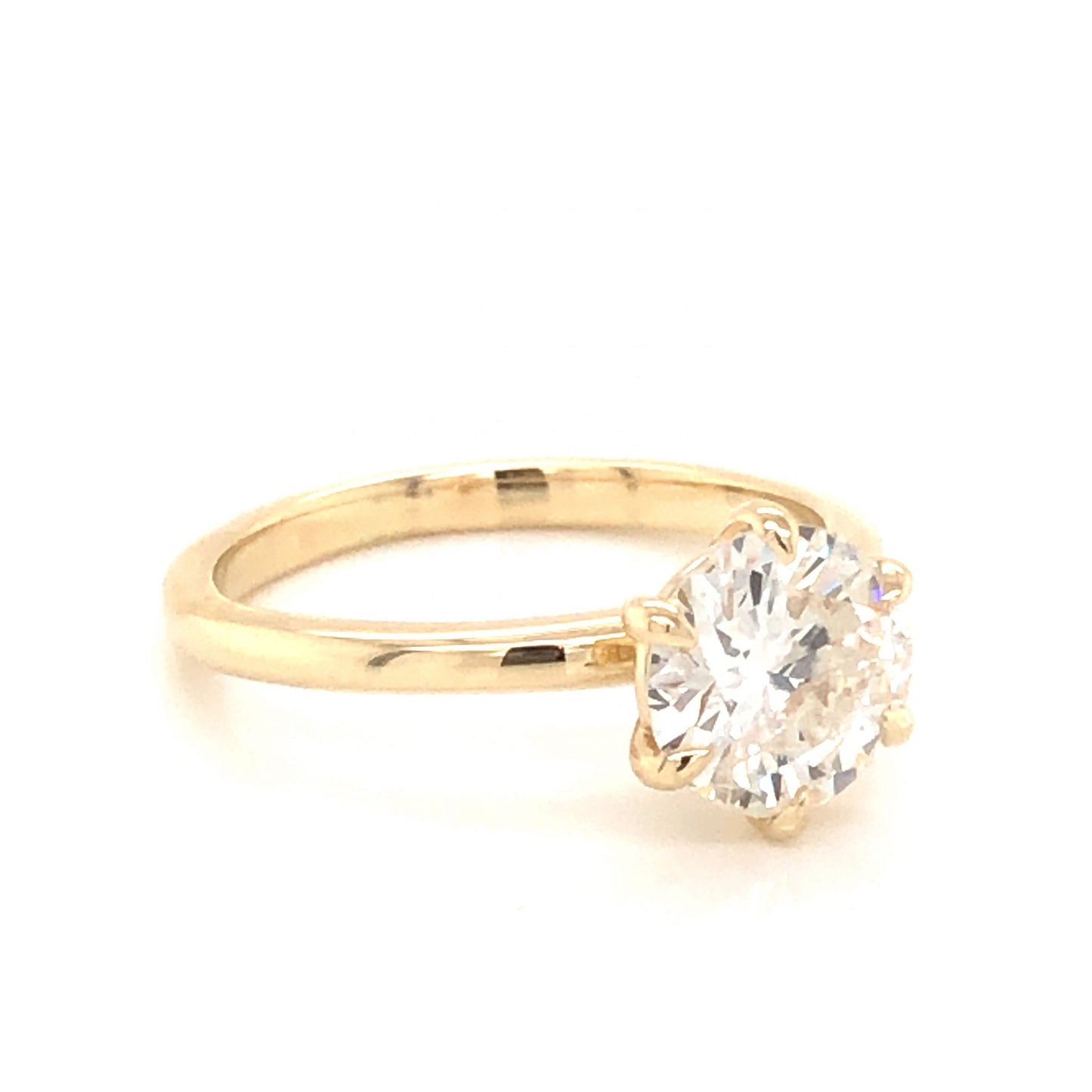1.44 Solitaire Diamond Engagement Ring in 14K Yellow Gold